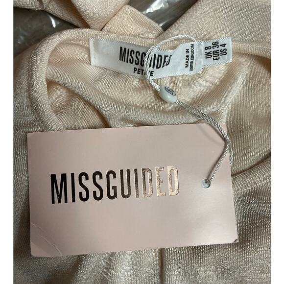 Missguided Acetate Slinky Long Sleeve Two-Piece Set Light Pink Size 8 - Picture 4 of 6